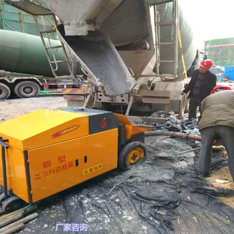 建筑机械二次构造柱泵 小型混泥土高层输送泵 使用便捷
