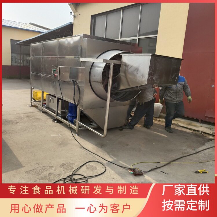 洋姜滚筒清洗机 卧式果蔬清洗机器 高压喷淋核桃仁去皮机 义康牌