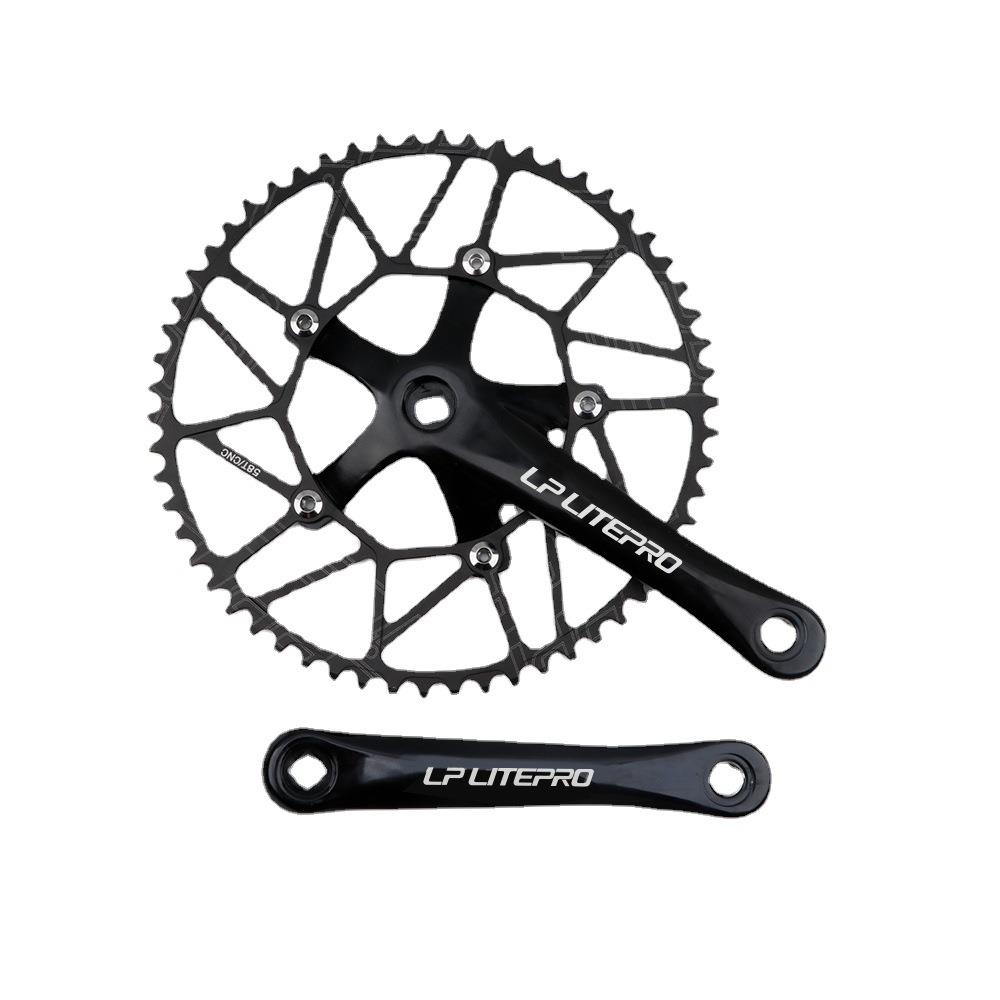 lplitepro折叠车牙盘LP方孔曲柄+正负齿盘套装46T5658T