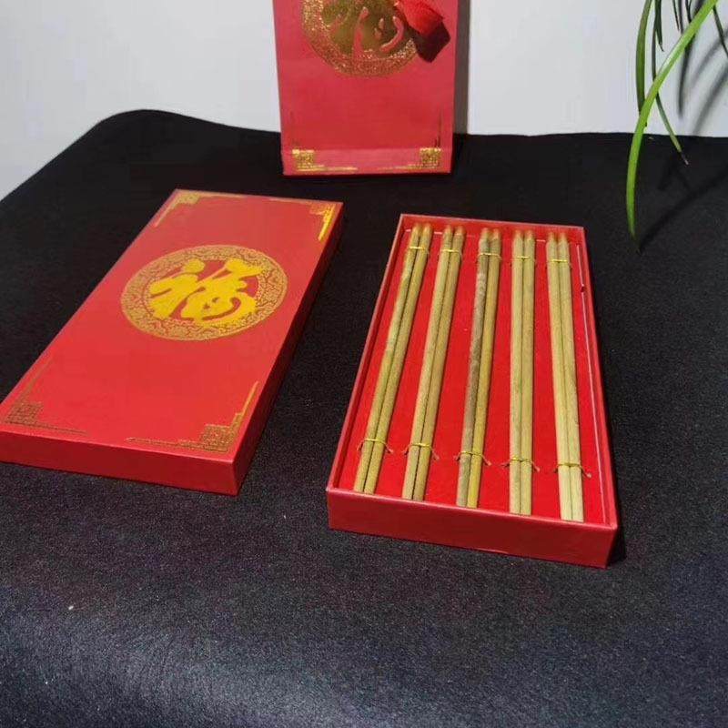 金丝楠木全手工制作圆筷包铜无漆无蜡餐具用品商务送礼自用筷子