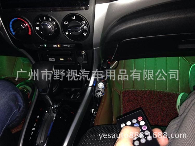 新品声控LED氛围灯 改装汽车装饰灯车内室内灯 气氛灯 轮毂灯