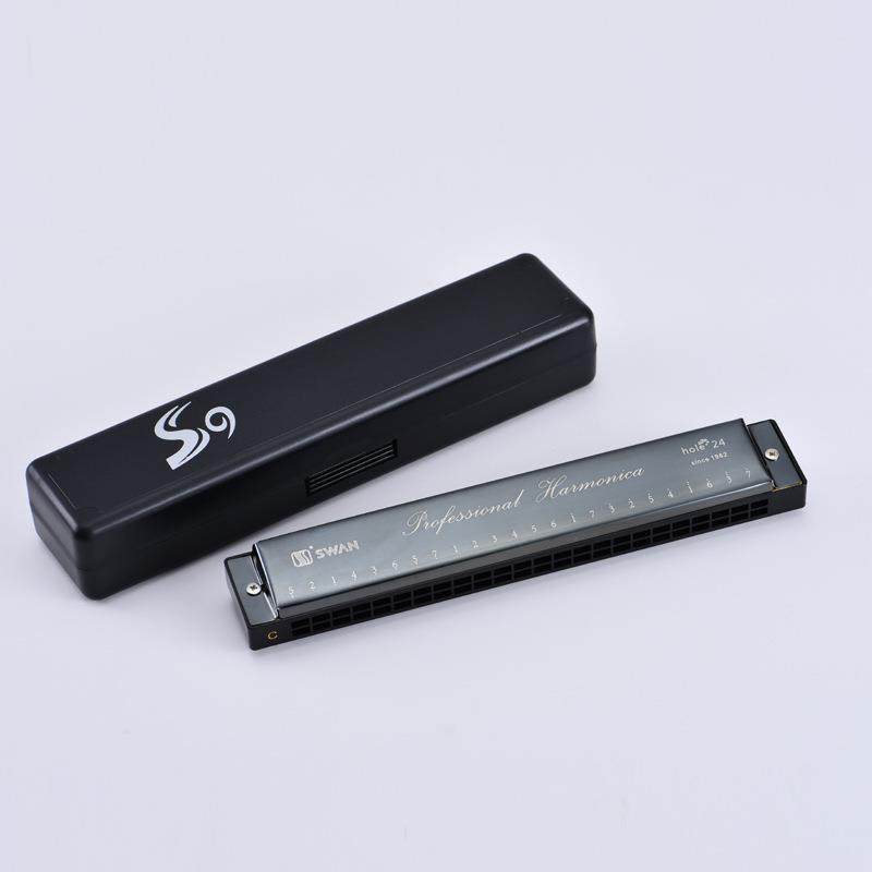 24孔复音c调口琴初学者成人入门可三色乐器harmonica