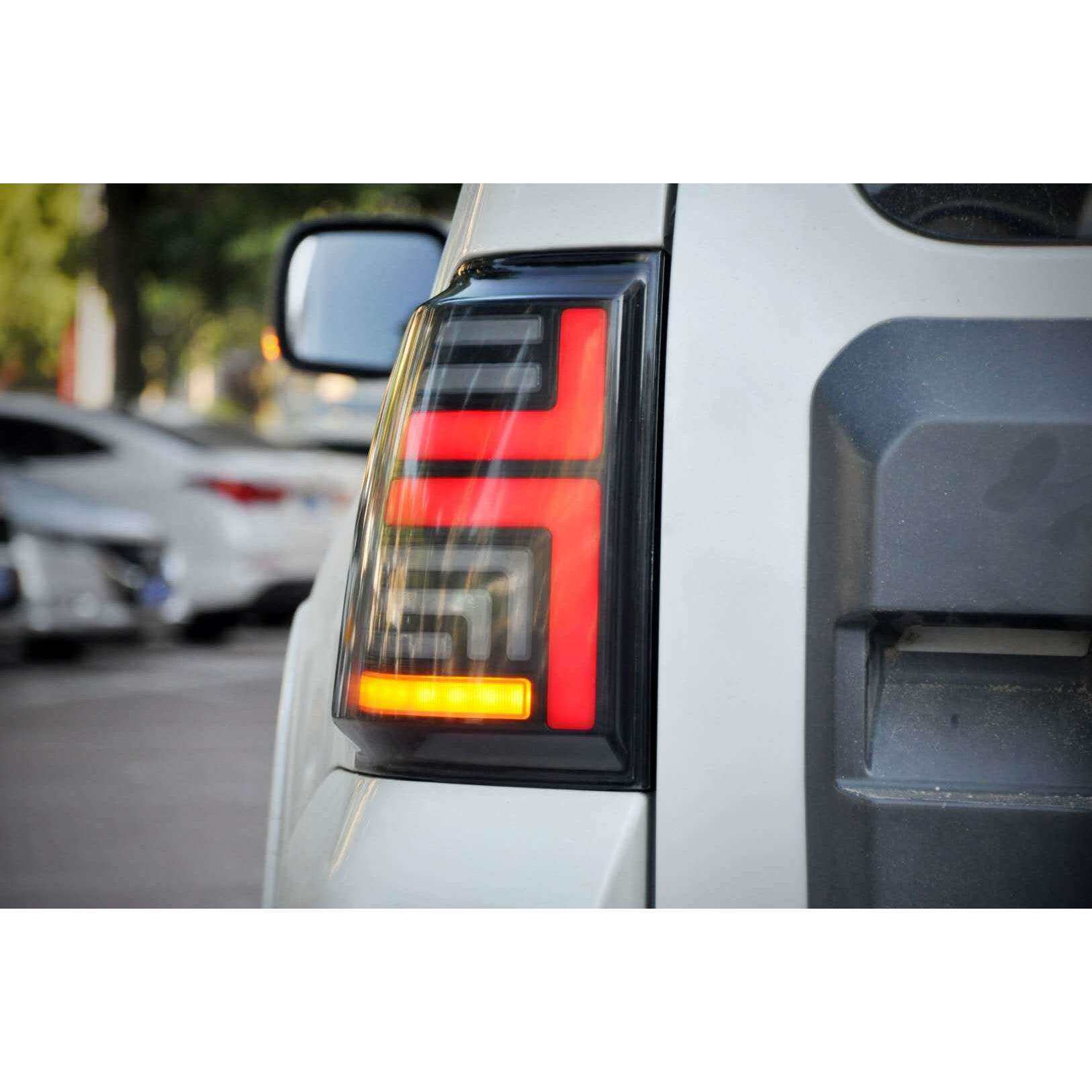 直销帕杰罗V93尾灯总成V97流光转向帕杰罗改装LED光导转向灯