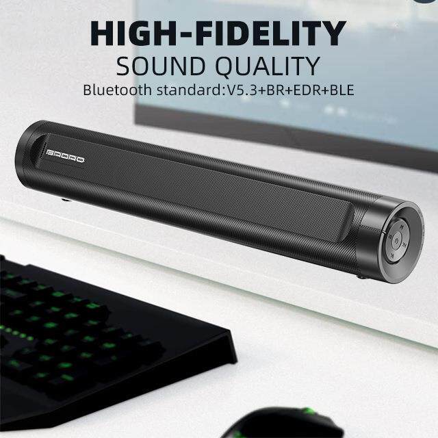 大音量长条声霸音箱双喇叭桌面无线音响重低音家用电脑台式音响