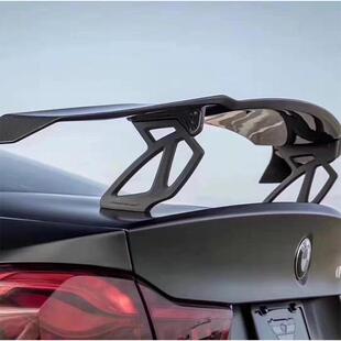适用宝马F82M4GTS通用V款碳纤维尾翼后扰流板定风翼导流板顶翼