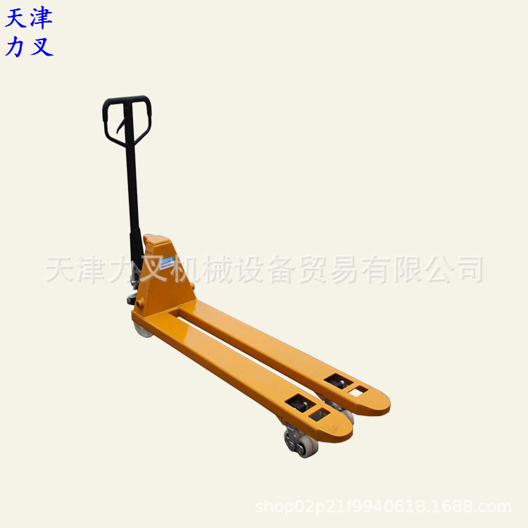 叉止0.35米宽油压手拉车装卸搬运车货物移运车手动液压老虎车
