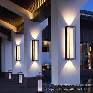 新款别墅户外壁灯中式庭院不锈钢入户大门门楼防水门口农村壁挂灯