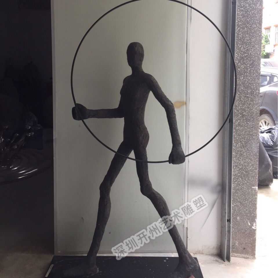 创意新款抽象人物摆件售楼处大厅大型落地装饰酒店走廊过道艺术品