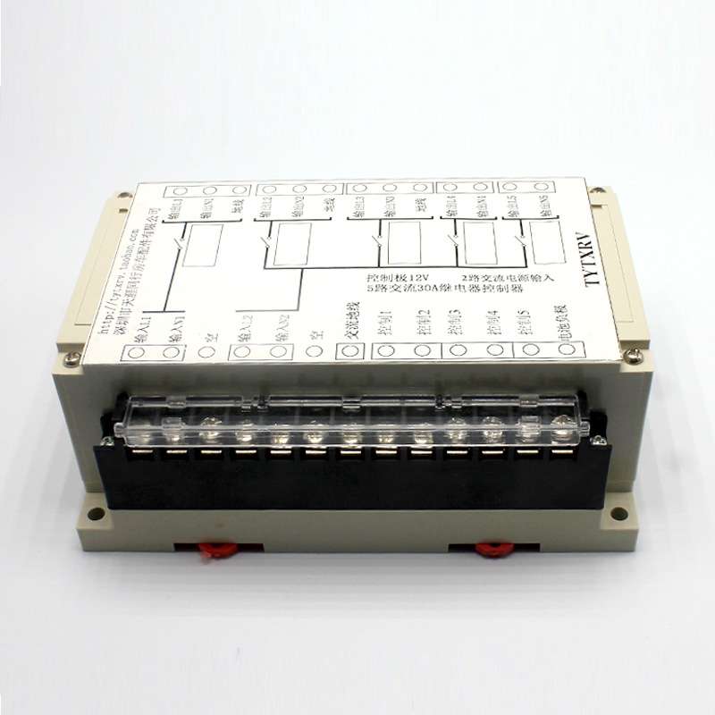 房车配件5路12V/24V 大电流继电器控制盒 交流继电器组 TY