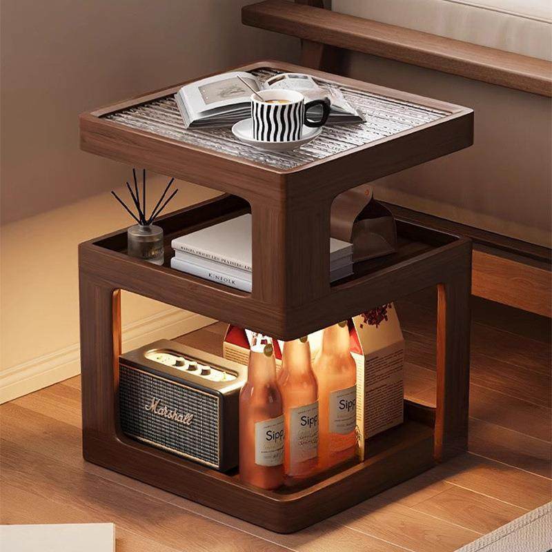 中古小推车几可置物架边几多功能移动折叠小户型客厅沙发家用茶几