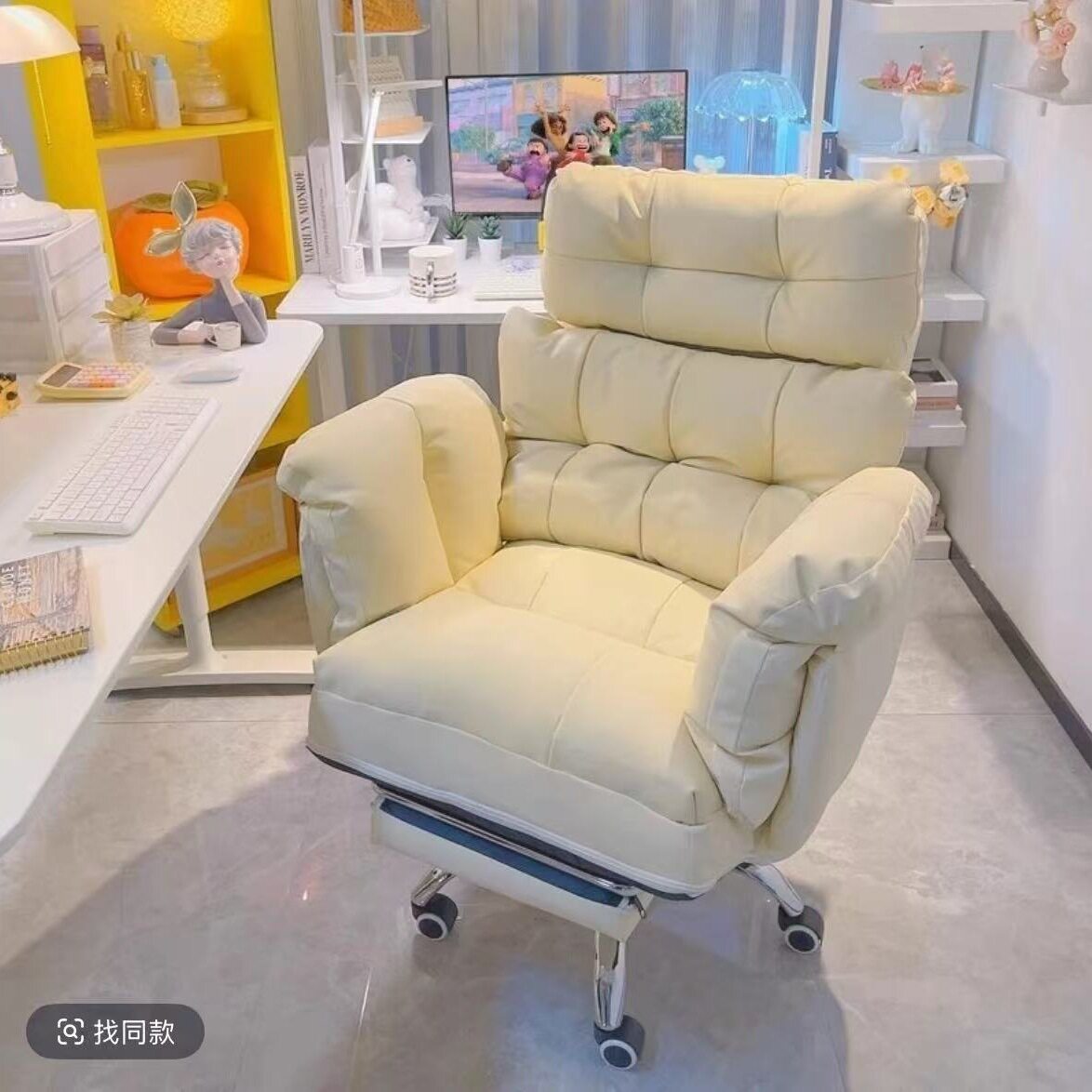 黄万三懒人沙发椅家用久坐办公