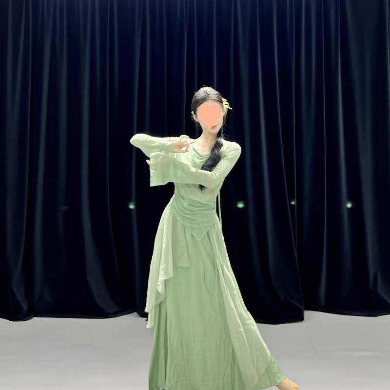 古典舞蹈服装身韵纱衣古风仙气飘逸练功服中国风形体演出服套装