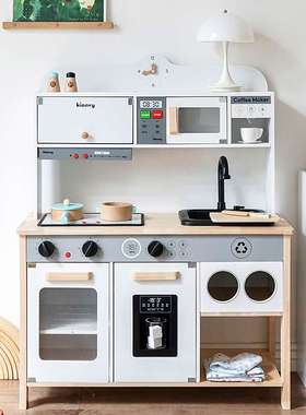 kienvy儿童过家家厨房玩具宝宝木质做饭仿真煮饭木制女孩大号厨具