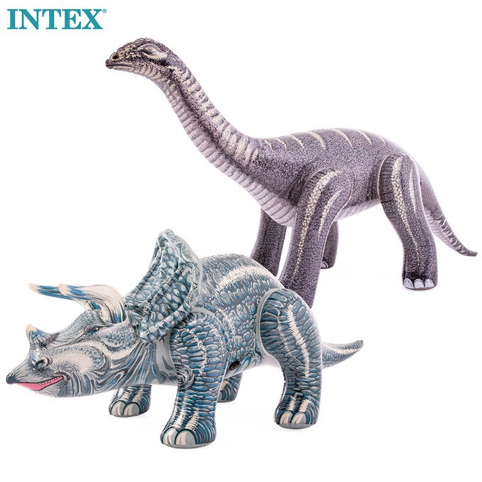 INTEX48594三角龙雷龙充气恐龙脊椎动物模型儿童充气玩具