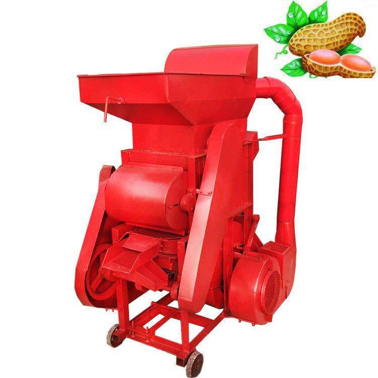 双筛花生脱壳机电动除尘花生剥壳机油坊榨油花生剥皮机