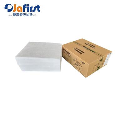 45040B白色吸油垫普通吸油棉片PP吸油毡4MM厚平面吸油毡
