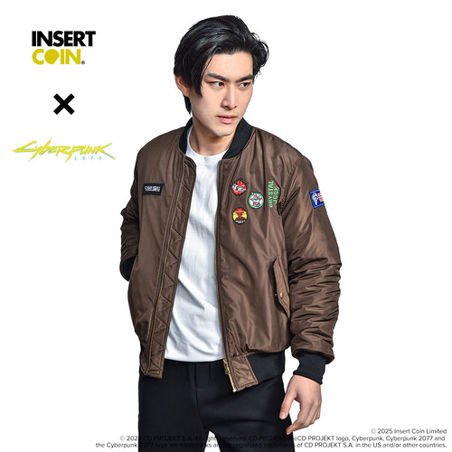 赛博朋克2077夜之城夹克 INSERT COIN CDPR游戏周边正版授权
