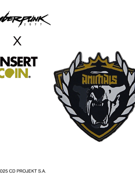 赛博朋克2077动物帮徽章 INSERT COIN CDPR游戏周边正版授权
