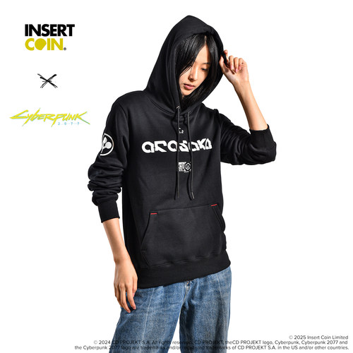 赛博朋克2077荒坂卫衣 INSERT COIN CDPR游戏周边正版授权