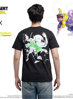 赛博朋克边缘行者T恤INSERT COIN CDPR游戏周边正版授权