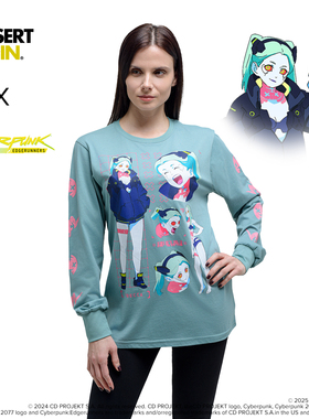 赛博朋克边缘行者瑞贝卡T恤 INSERT COIN CDPR游戏周边正版授权