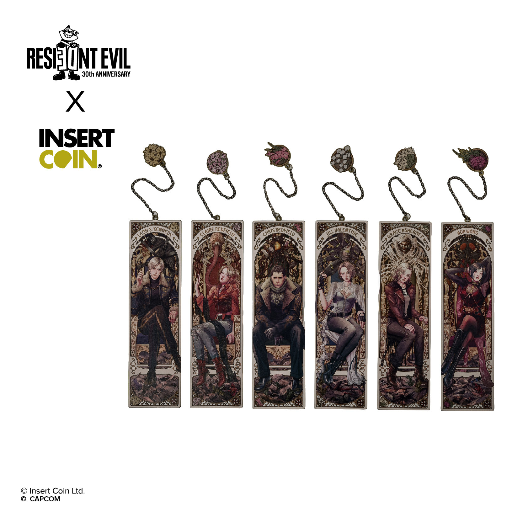生化危机金属书签 INSERT COIN 卡普空游戏周边正版授权图片