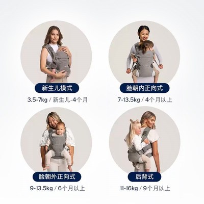 NUNA婴儿背带前抱式小月龄外出简易前后两用出门神器CUDL clik