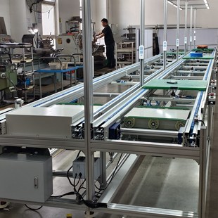 定制倍速链循环生产线流水线电源组装配线电池平面循环检测线