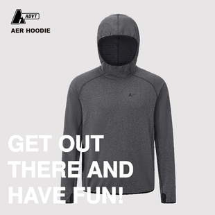 保暖户外运动上衣轻薄外套中性时尚 ADVT绵羊毛抓绒连帽衫 情侣款