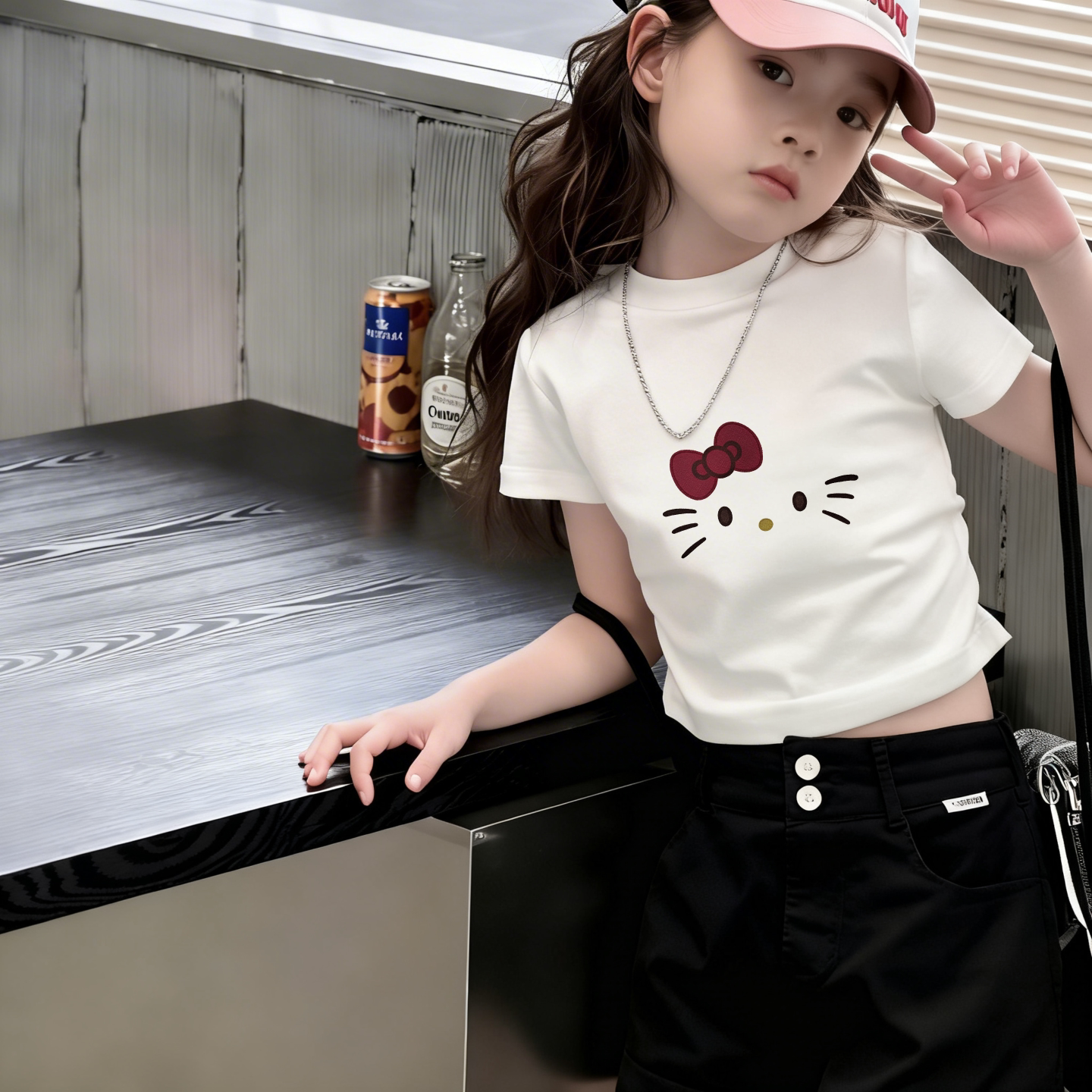 女童夏装短袖T恤2026新款儿童