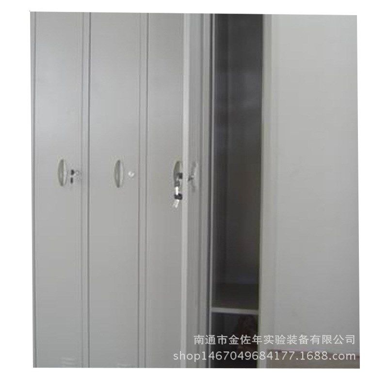 厂家供应 实验室4门更衣柜 钢木实验更衣柜宿舍员工柜防锈衣柜