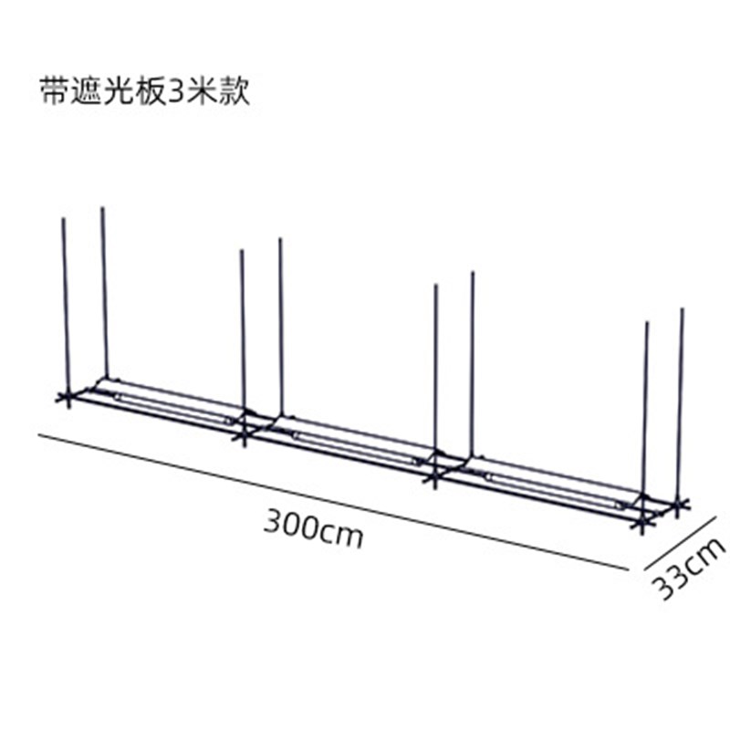 现代极简餐厅蔡烈超长条吊灯设计师高级感餐桌吧台岛台一字马扎灯