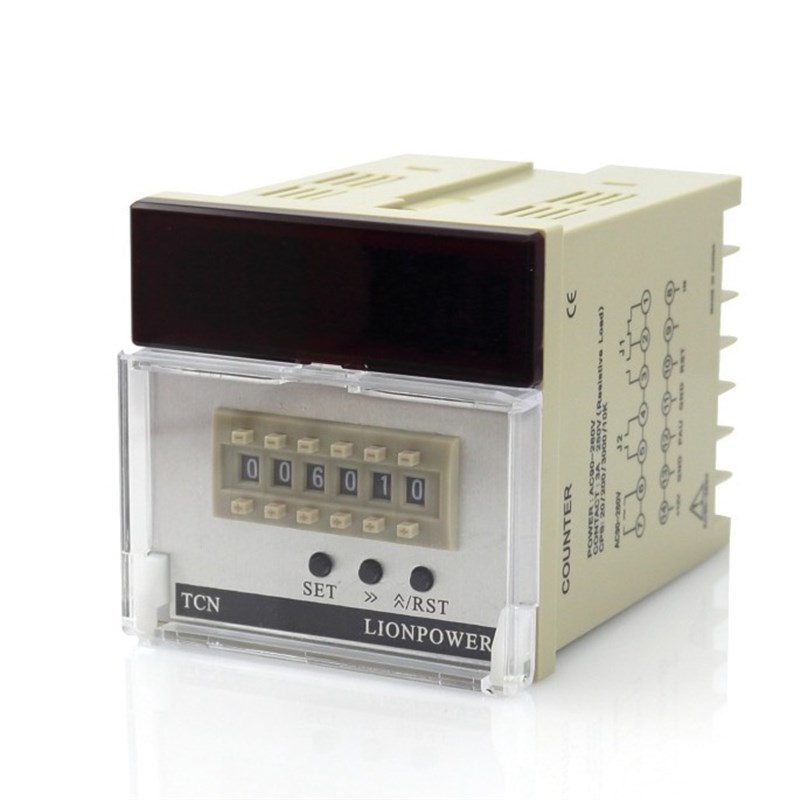 狮威 TCN-S61A 单段带倍率 智能数显拨码电子计数计米器