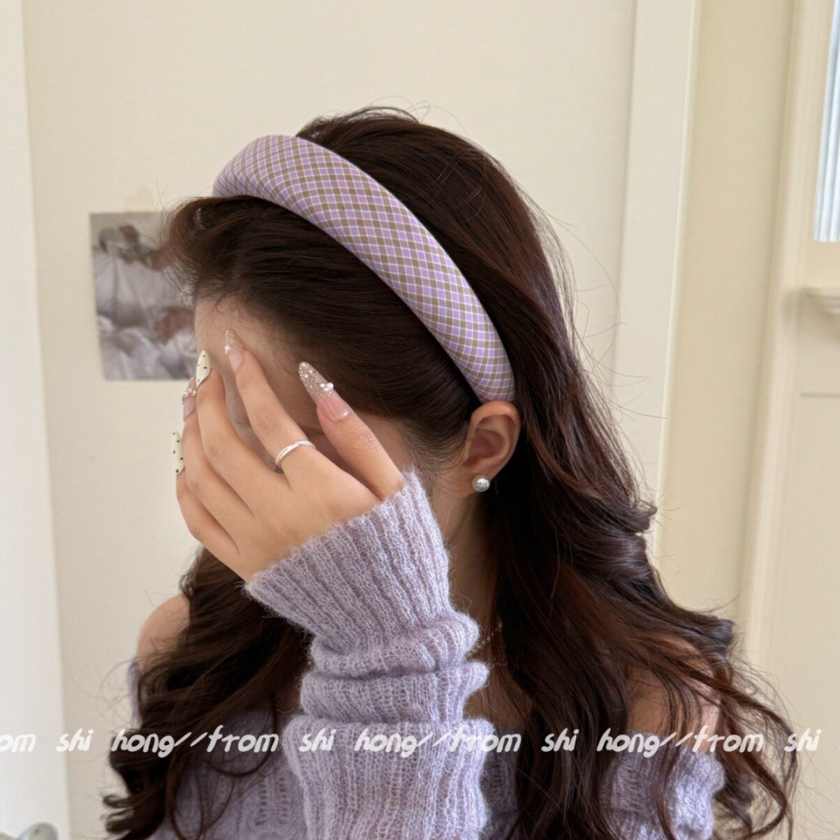 韩系文艺风格纹发箍女高颅顶宽版头箍2026新款高级感防滑头箍头饰