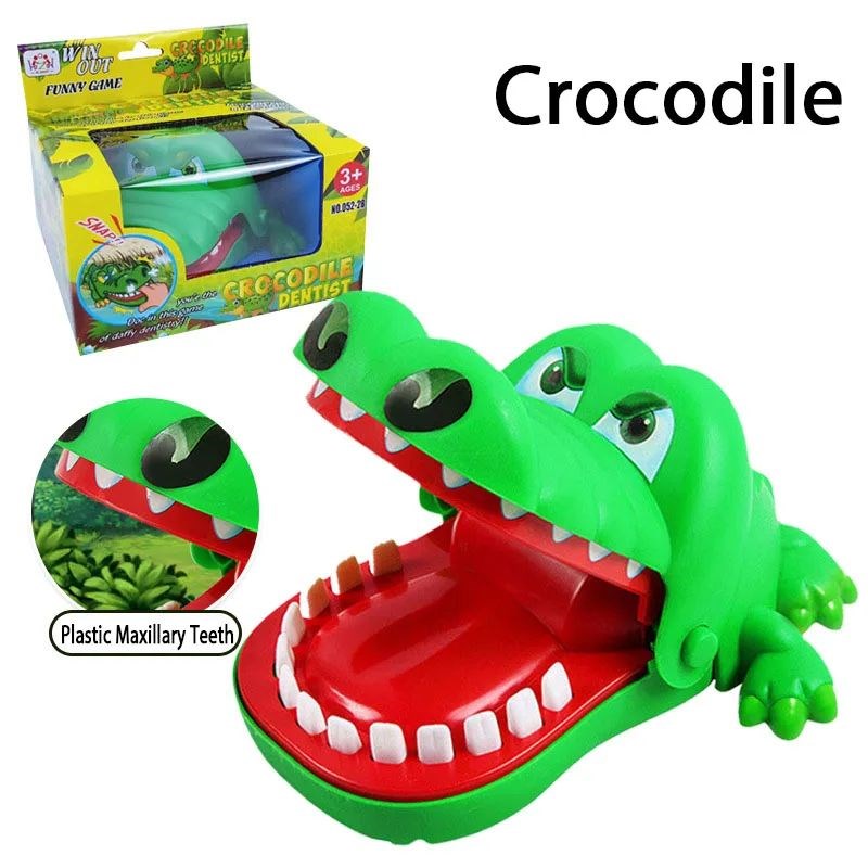 Crocodile Bite Fingeqr Toy Electric Shark Extract Tooth Fami