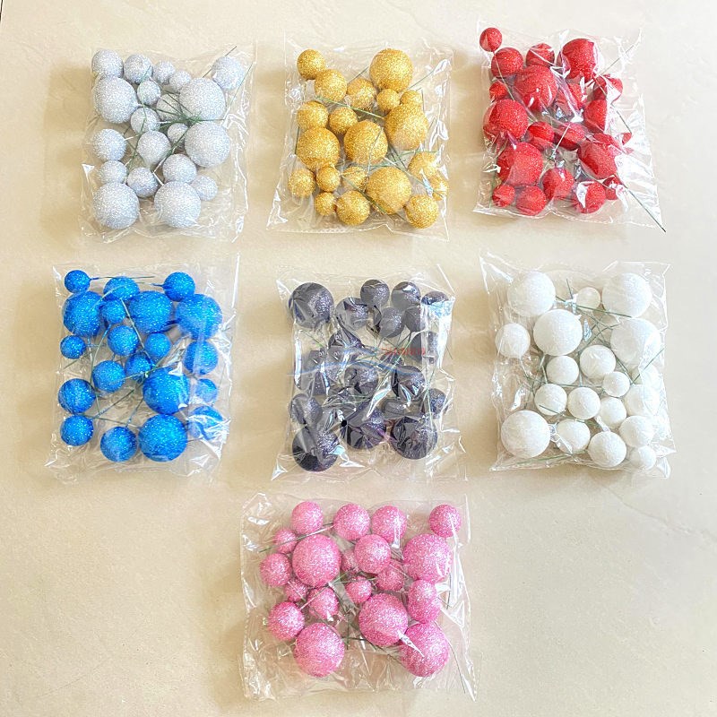 20PCS Cake iTopper Ball Set 2cm-4cm Spheres DIY Birthday Cak