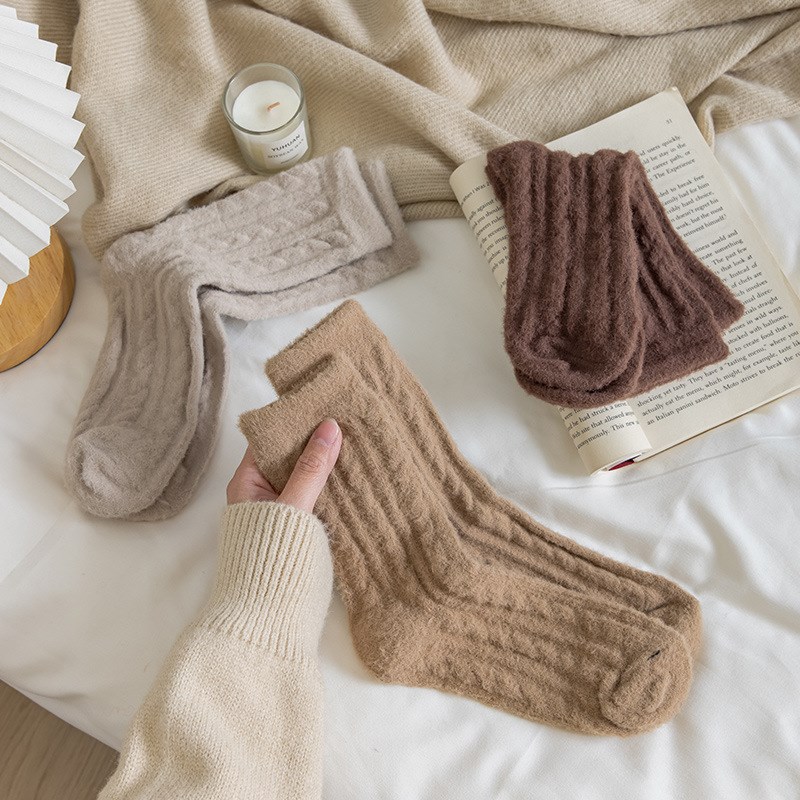 1 Pairs Winter Wanrm Women Socks Merino Wool Men Super Thick