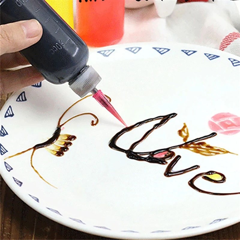 Cream Jam Painting Squeeze BoAttles with 7 Nozzles Cake Deco