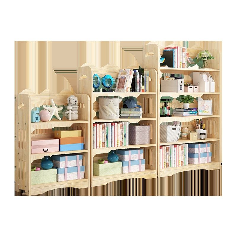 实木落地书架书柜简约家用置物储物柜经济型原木收纳柜简单组合柜,住宅家具,书架,淘宝优惠券,粉丝福利购,淘宝优惠卷