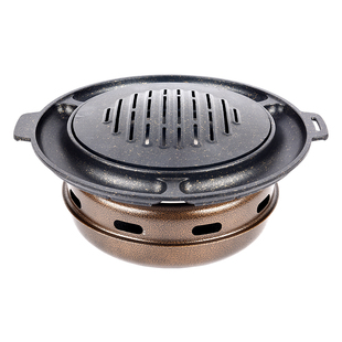 韩式碳烤炉家用日式烧烤炉烤肉锅木炭烤肉炉圆形炭烤炉炭火烤盘