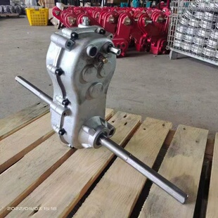 手推式打药机扫雪机行走箱小型农机改装配件差速转向播种机变速箱