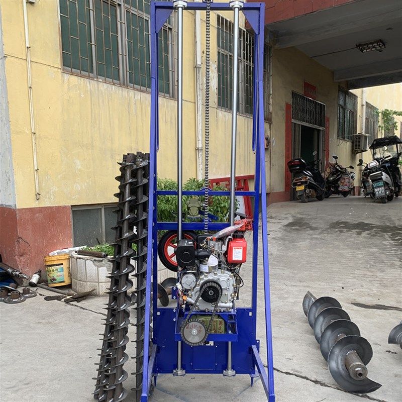 山地光伏灌桩钻孔机栽电杆打洞机地基加固钻眼机柴油拧地螺旋钻机,农机/农具/农膜,挖坑机,淘宝优惠券,粉丝福利购,淘宝优惠卷