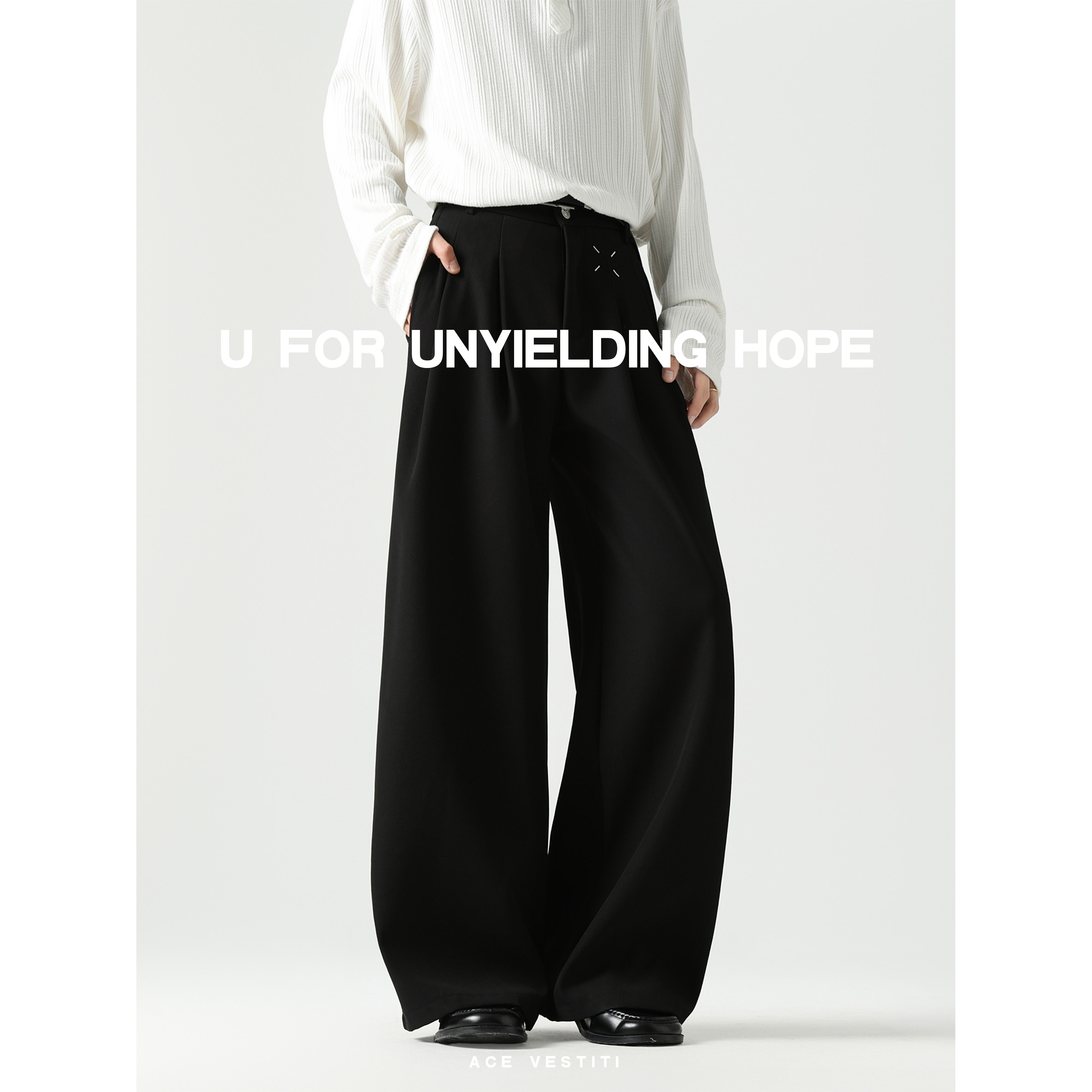 ACE VESTITI “准度”527g 微褶微喇基础马吉拉西裤西裤通勤男女