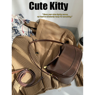 Cute Kitty小众设计包包女美拉德复古单肩腋下包百搭斜跨饺子包