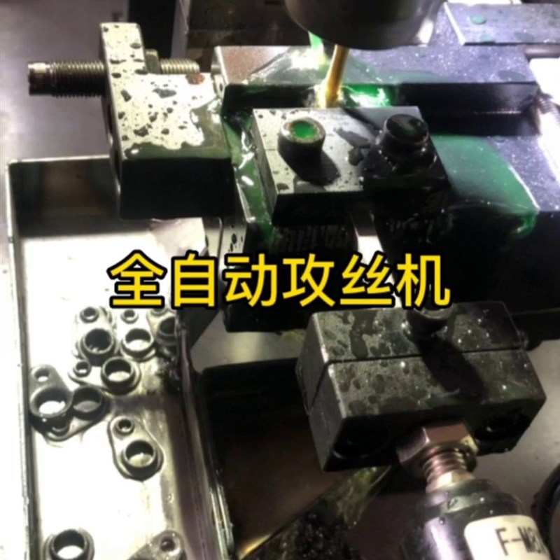 自动钻孔攻丝机攻牙机非标订做车床加工钻孔攻牙可调式.多孔钻包