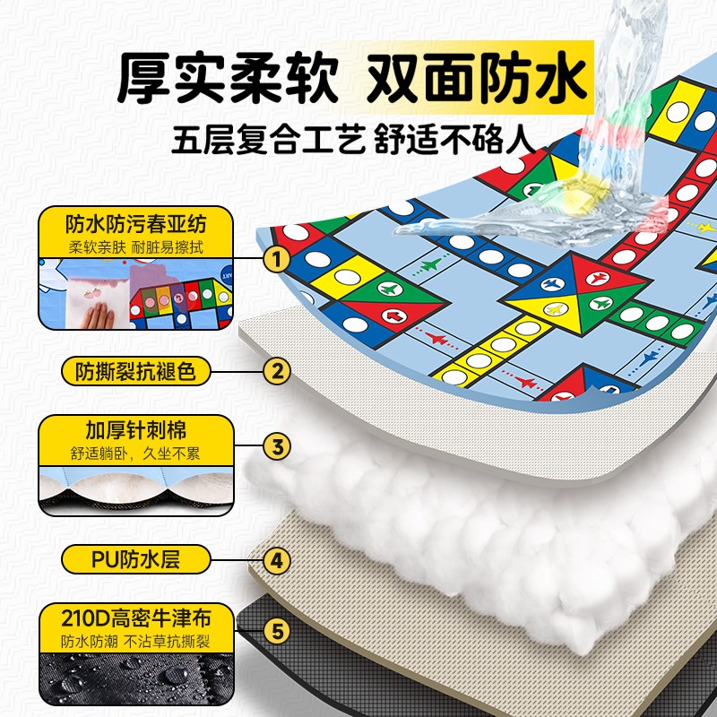 野餐垫防潮垫加厚户外q露营折叠坐垫草坪春游垫子便携野营帐篷地