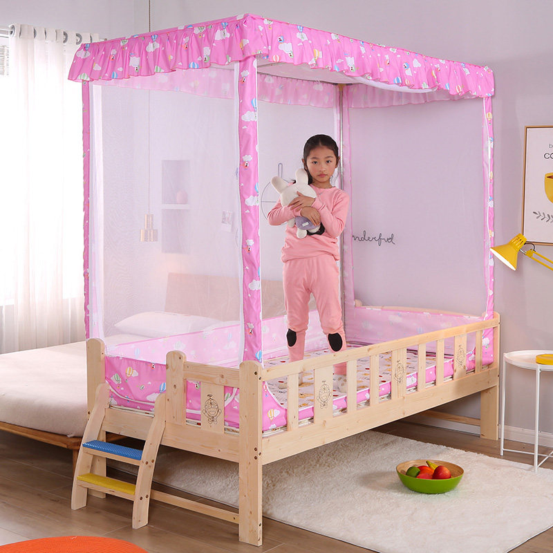 儿童婴儿床蚊帐50m小床拼接床80x160蒙古包支架蚊帐防摔加固加厚