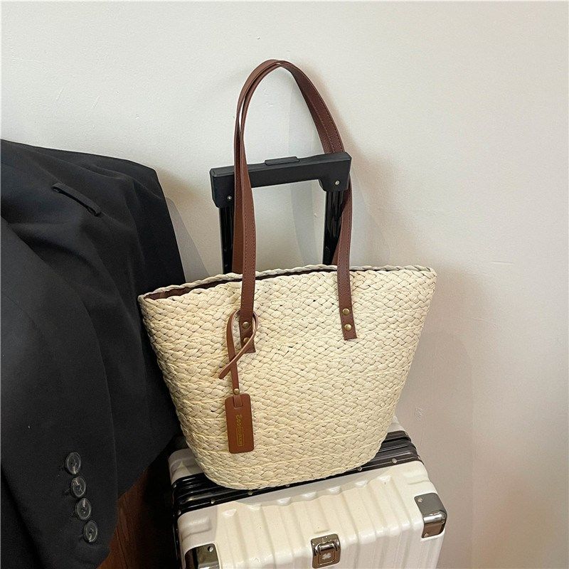 单肩大容量斜挎草包女夏帆布袋海C边度假沙滩编织包包草编包腋下,箱包皮具/热销女包/男包,托特包,淘宝优惠券,粉丝福利购,淘宝优惠卷