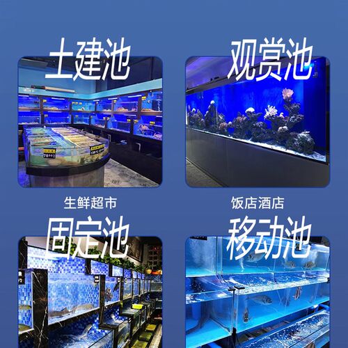 土建海鲜池制冷机一体饭店海鲜鱼缸商用海鲜O缸卖鱼水产海鲜贝类