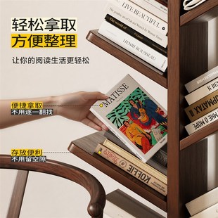 实木树形书架落地靠墙一体置物架客厅家用儿童学生卧室收纳书柜子